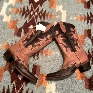 Women’s Circle G Size 9M Leather Cowboy Boots NWT 🤠